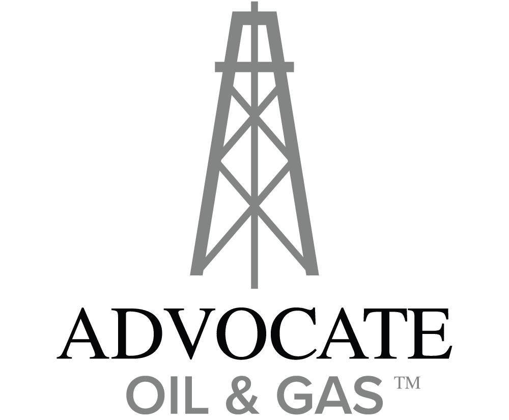Black and grey Advocate Oil and Gas Logo