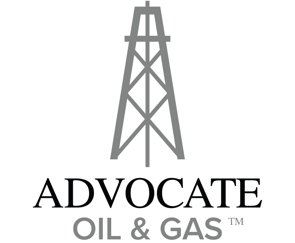 Advocate Oil and Gas Logo Black and grey Advocate Oil and Gas Logo